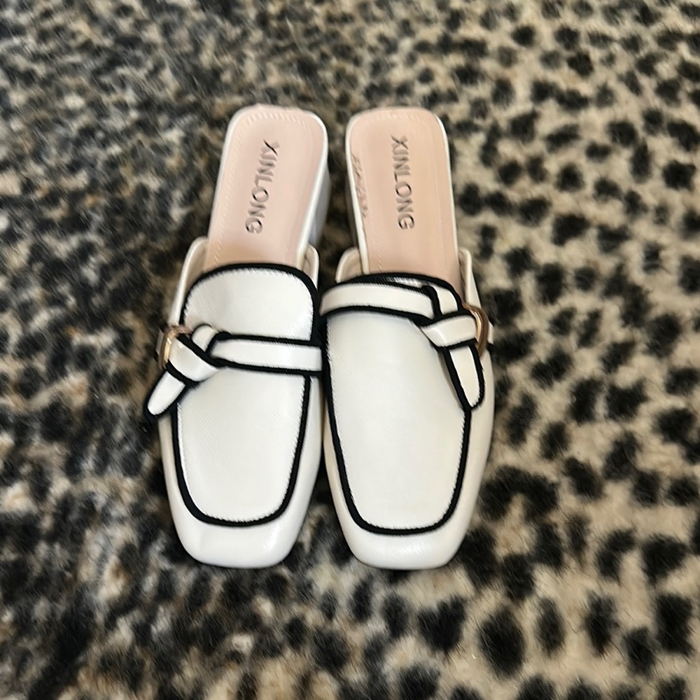 Women's White Slip-On Loafers